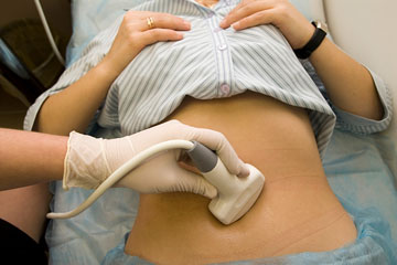 pregnancy testing via ultrasound imaging